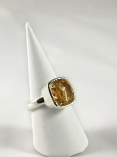 Zitrin Ring in Sterling Silber 925