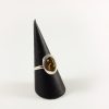 Bernstein Ring, 3,2 gramm, dunkler stein, oval, lieblich