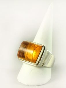 Zitrin Ring, 15, 7 gramm, kräftige farbe. herrenring,