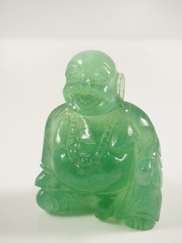 Buddha Fluorit grün China Indien