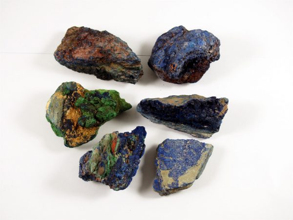 Azurit Malachit Mineral natur Kongo