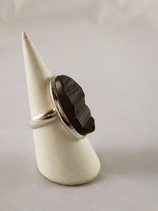 schwarzer Turmalin, Ring, Silber, Pakistan, Singer Edelsteine, online kaufen, Wien